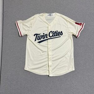 Cotopaxi Minnesota Twins Twin Cities Baseball Jersey Cream Mens Medium MLB Mesh